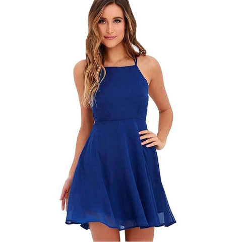 Backless Bandage Dress Women 2017 Summer Sexy Halter Party Cocktail Sleeveless White Chiffon A-Line Mini Dress Backless Bandage Dress Women 2017 Summer Sexy Halter Party Cocktail Sleeveless White Chiffon A-Line Mini Dress