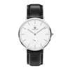 SUNBLON Men's Quartz Stainless Steel Dress Watch With Leather Band SUNBLON Men's Quartz Stainless Steel Dress Watch With Leather Band