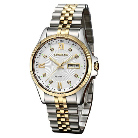 SUNBLON S509 Water Resistant Stainless Steel Men's Automatic Mechanical Watch SUNBLON S509 Water Resistant Stainless Steel Men's Automatic Mechanical Watch
