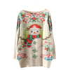 Womens Christmas Batwing Long Sleeve Color Loose Knit Sweater Knitwear Tops Womens Christmas Batwing Long Sleeve Color Loose Knit Sweater Knitwear Tops
