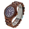 Men's Natural Wooden Wristwatch Wood Watch Quartz with Date + Box Men's Natural Wooden Wristwatch Wood Watch Quartz with Date + Box