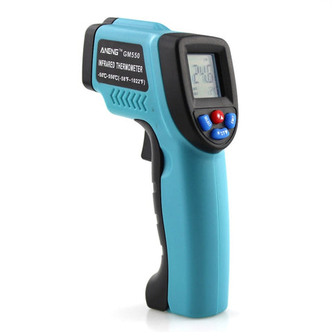 GM550 Digital Infrared Thermometer Pyrometer Aquarium Laser Thermometer Outdoor Thermometer (Sky Blue) GM550 Digital Infrared Thermometer Pyrometer Aquarium Laser Thermometer Outdoor Thermometer (Sky Blue)