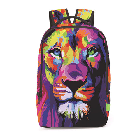 Fashion 3D Animals Lion Pattern Printed Backpack for Boys Girls Outdoors Travel Big Breathable Bags Fashion 3D Animals Lion Pattern Printed Backpack for Boys Girls Outdoors Travel Big Breathable Bags