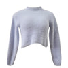 Women Sweater Long-sleeved High-necked Shirt Umbilical Bottomed Plush Top Blouse Female Fashion High Qaultiy #LSW