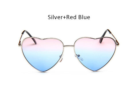 Women Heart Shape Sunglasses Ocean Lenses Sun Glasses For Female