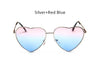 Women Heart Shape Sunglasses Ocean Lenses Sun Glasses For Female