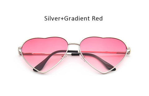 Women Heart Shape Sunglasses Ocean Lenses Sun Glasses For Female