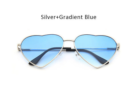 Women Heart Shape Sunglasses Ocean Lenses Sun Glasses For Female