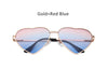 Women Heart Shape Sunglasses Ocean Lenses Sun Glasses For Female