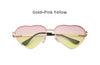 Women Heart Shape Sunglasses Ocean Lenses Sun Glasses For Female