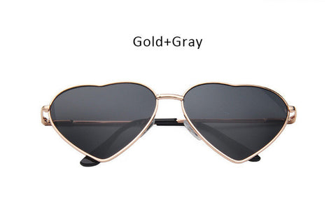 Women Heart Shape Sunglasses Ocean Lenses Sun Glasses For Female