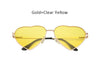 Women Heart Shape Sunglasses Ocean Lenses Sun Glasses For Female