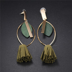 Long Tassel Drop Earrings