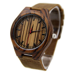 Fashion Leather Bamboo Wooden Watches