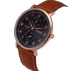 Retro Design Leather Band Analog Alloy Quartz Wrist Watch