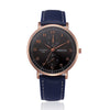 Retro Design Leather Band Analog Alloy Quartz Wrist Watch