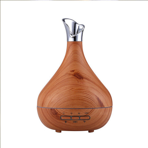 300ml Aroma Essential Oil Diffuser Ultrasonic Air Humidifier purifier with Wood Grain LED Lights for Office Home Bedroom