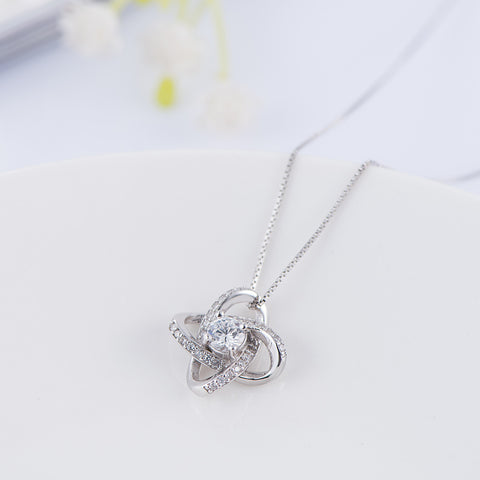 925 sterling silver necklace girls clavicle chain simple clover sterling silver pendant jewelry