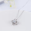 925 sterling silver necklace girls clavicle chain simple clover sterling silver pendant jewelry