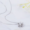 925 sterling silver necklace girls clavicle chain simple clover sterling silver pendant jewelry