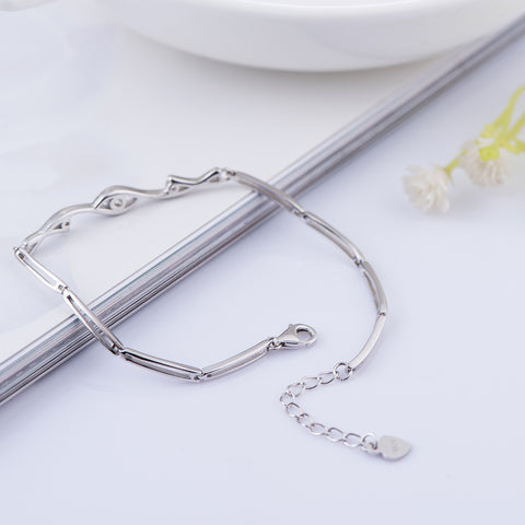 925 sterling silver bracelet women's simple fashion bracelet