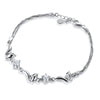 925 sterling silver cute fox bracelet women's simple personality fashion bracelet