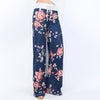 Women Casual Loose Boho Pants Floral Star Striped Print American Flag High Elastic Waist Long Trousers Wide Leg Pants