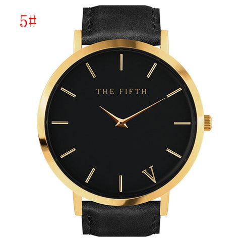 Thefifth watch Quartz watch Men's Watches Top Brand Luxury Leather Bus