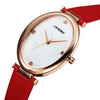 SINOBI brand luxury diamond fashion leather ladies watch