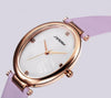 SINOBI brand luxury diamond fashion leather ladies watch